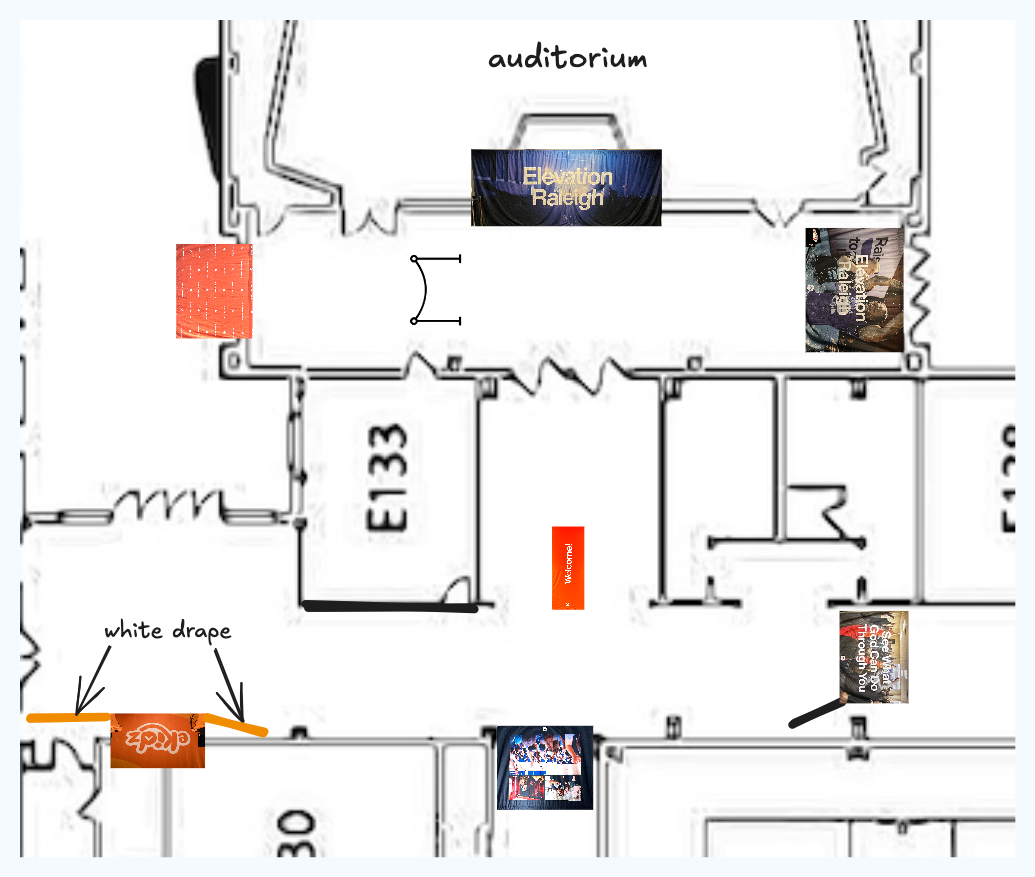 Pipe & Drape Diagram