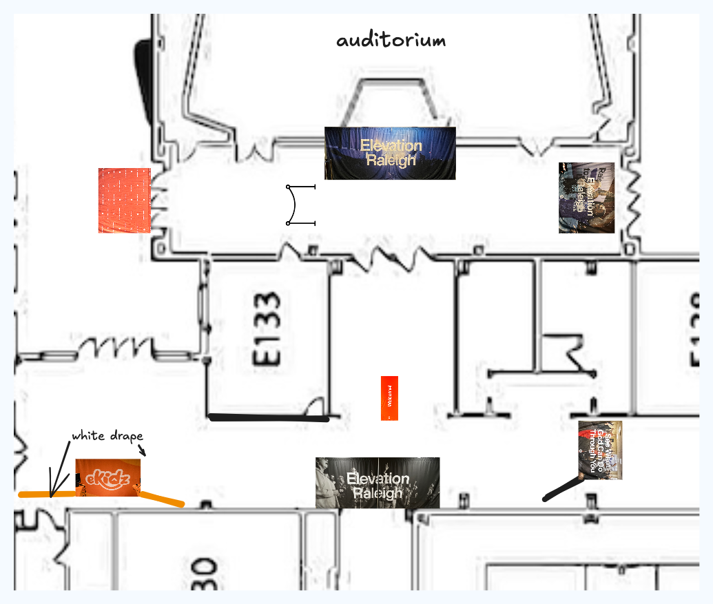 Pipe & Drape Diagram